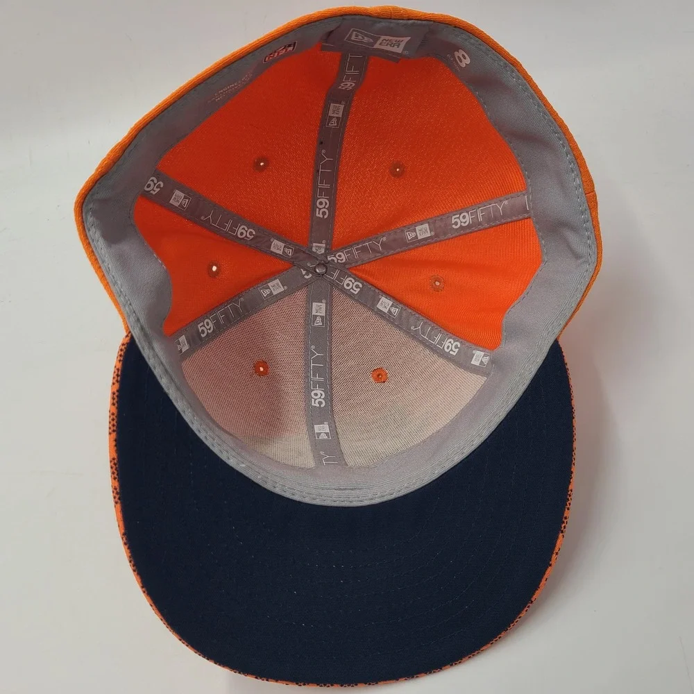 Denver Broncos Hat Fitted 8 New Era 59Fifty Orange Blue NFL Football Logo‎ Men